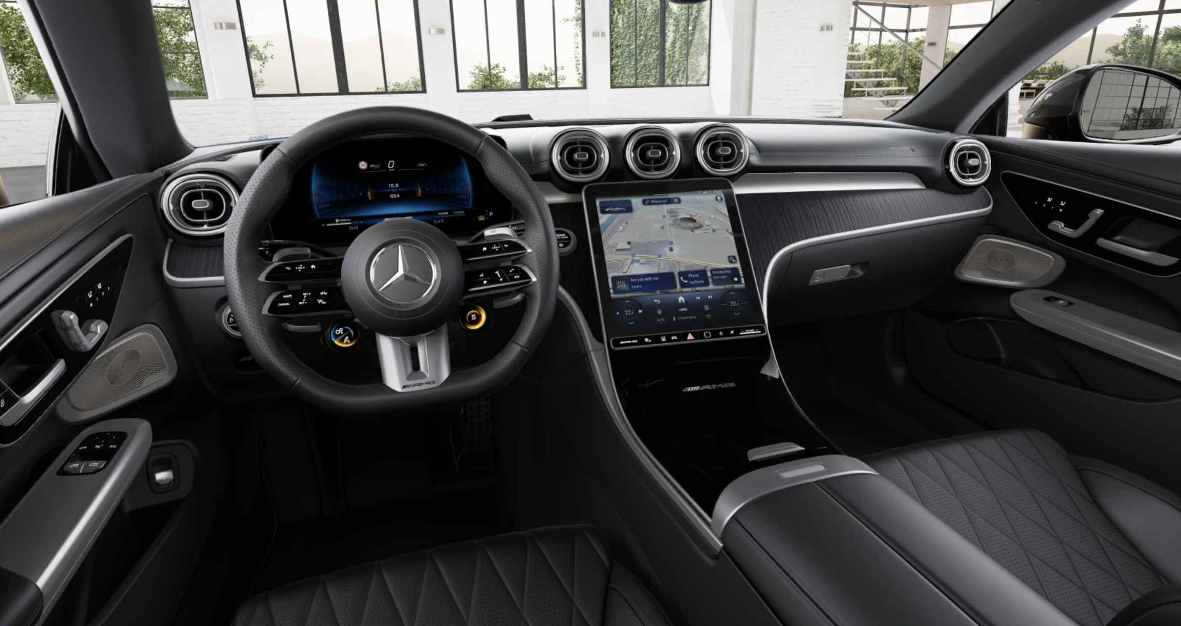 Mercedes-AMG CLE 53 Coupé – předváděcí vůz skladem v matné barvě Spectral Blue Magno, 449 koní, výbava AMG Premium Plus. K okamžitému odběru za zvýhodněnou cenu.